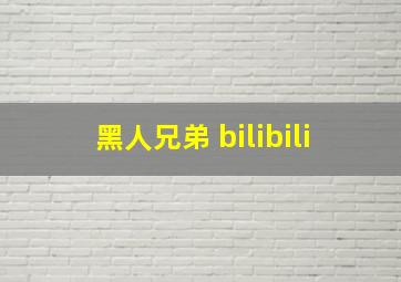 黑人兄弟 bilibili